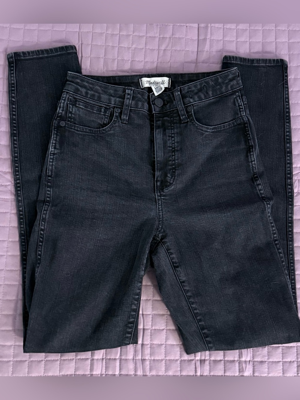 Madewell Black Curvy High-Rise Skinny Jeans, Tall 26T